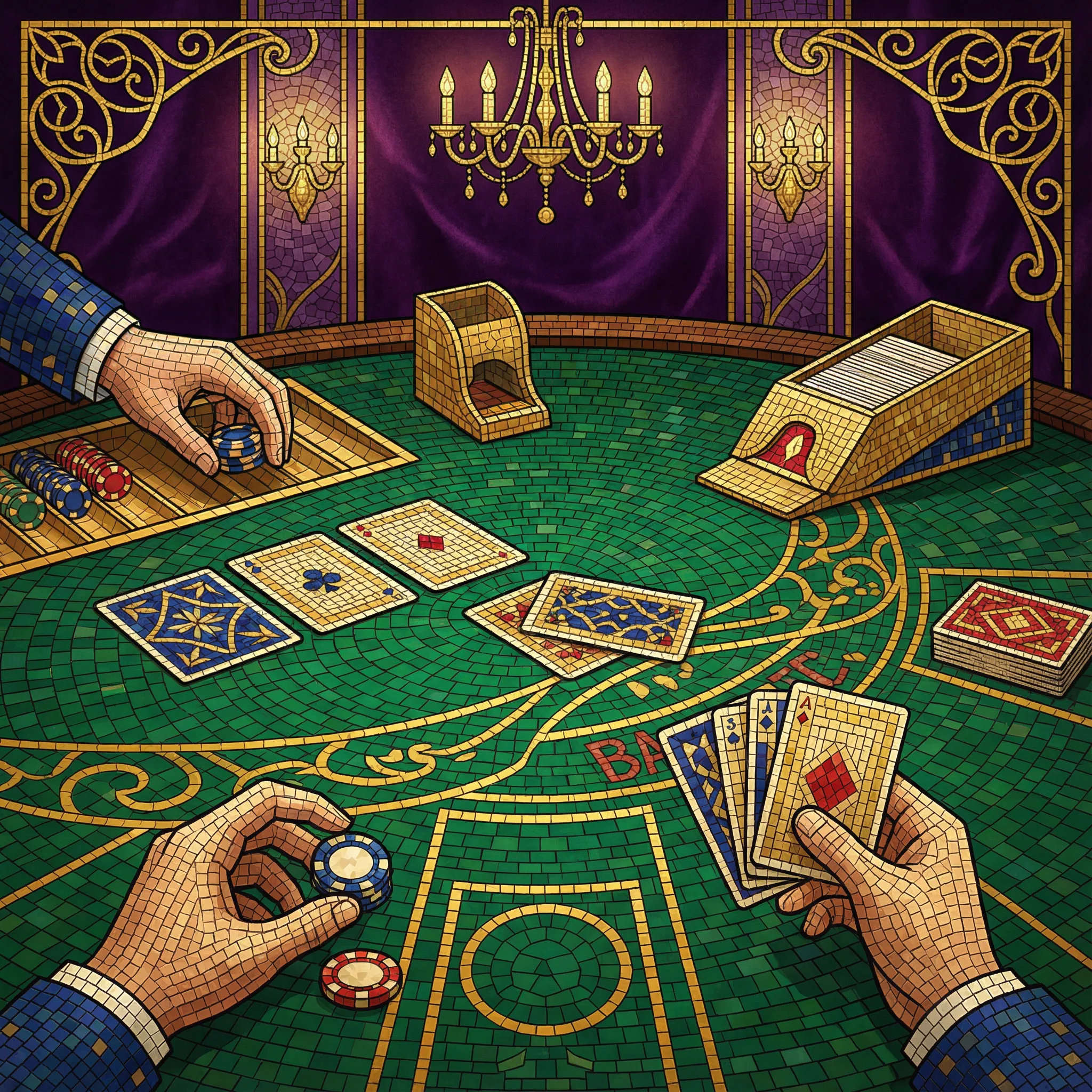 Bacará afun - Jogo de cartas elegante online